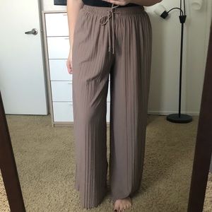 Flared Tan Dress Pants